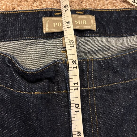 J. Crew Point Sur Jeans Womens 32 Blue Wide Leg Puddle 100% Cotton Made in USA - Picture 8 of 9